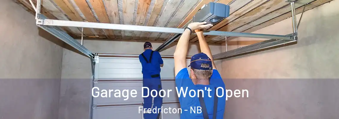 Garage Door Won't Open Fredricton - NB